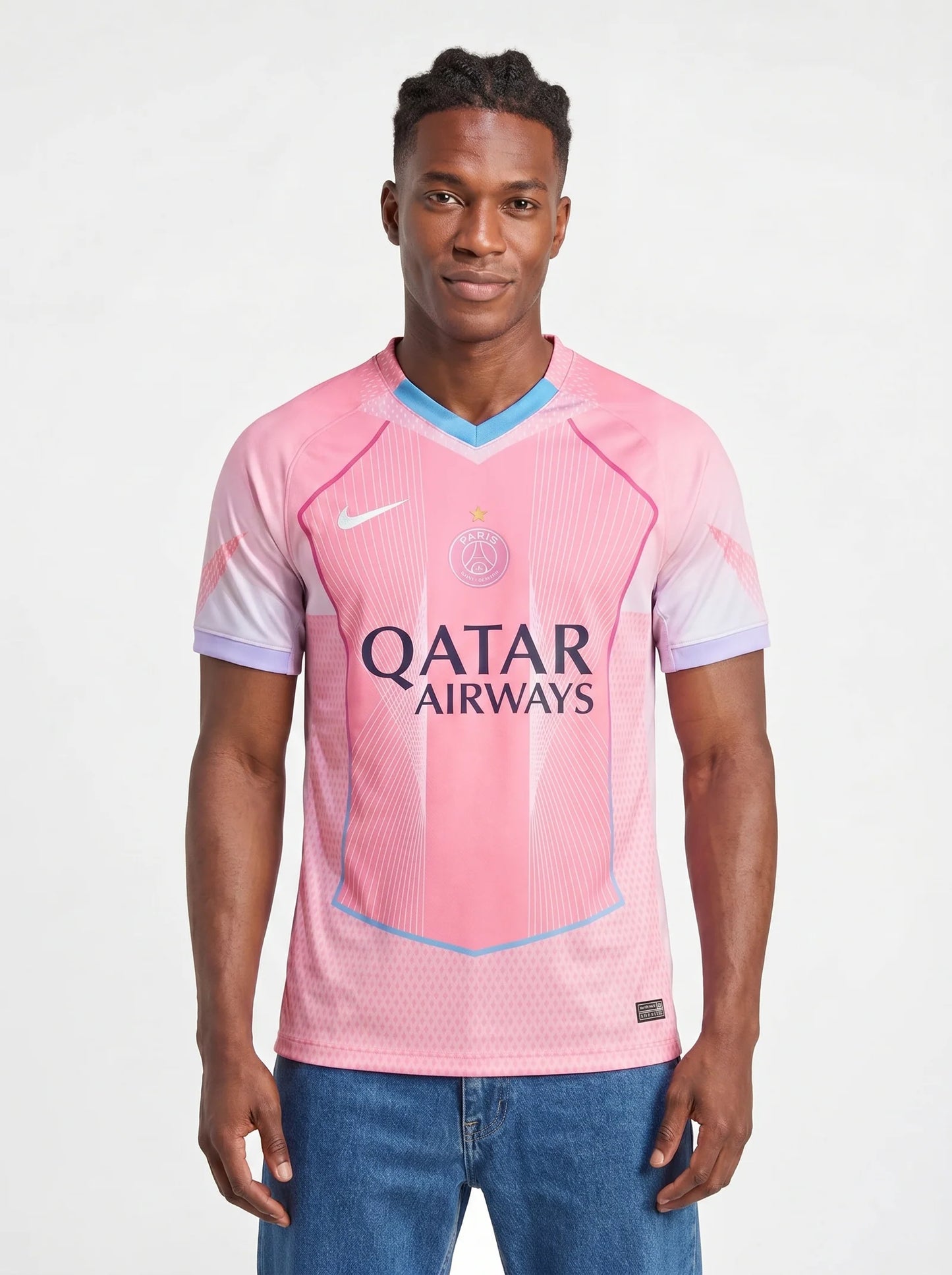 PSG PINK RETRO JERSEY